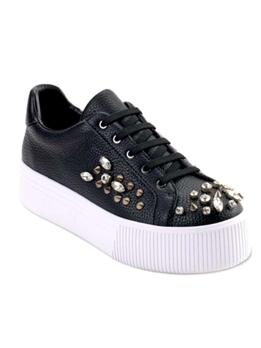 KARL LAGERFELD Vina embellished lace up platform sneaker
